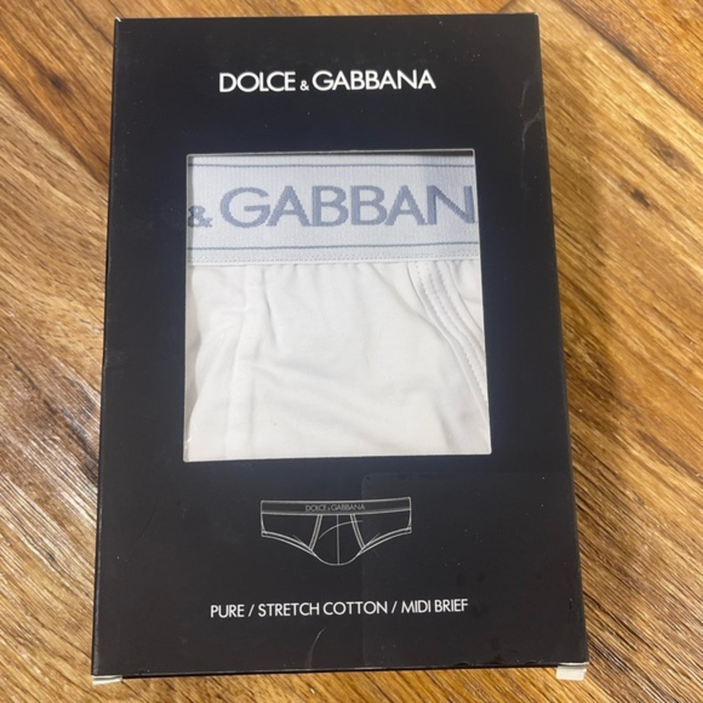 Dolce & Gabbana "Underwear" Men's‎ White Briefs.